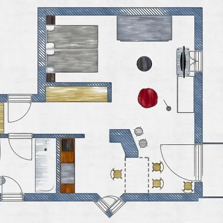 アパート Besilima Apartments Deidesheim - Zentral & Ruhig Am Kurpark ダイデスハイム